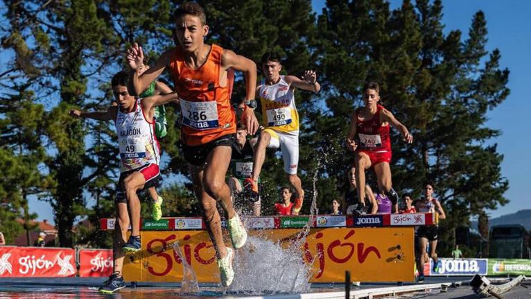 El atleta Marco García Torres (El Poble Nou de Benitatxell) en Gijón