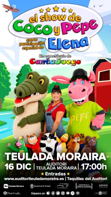El show de Coco y Pepe y Elena llega a Teulada Moraira