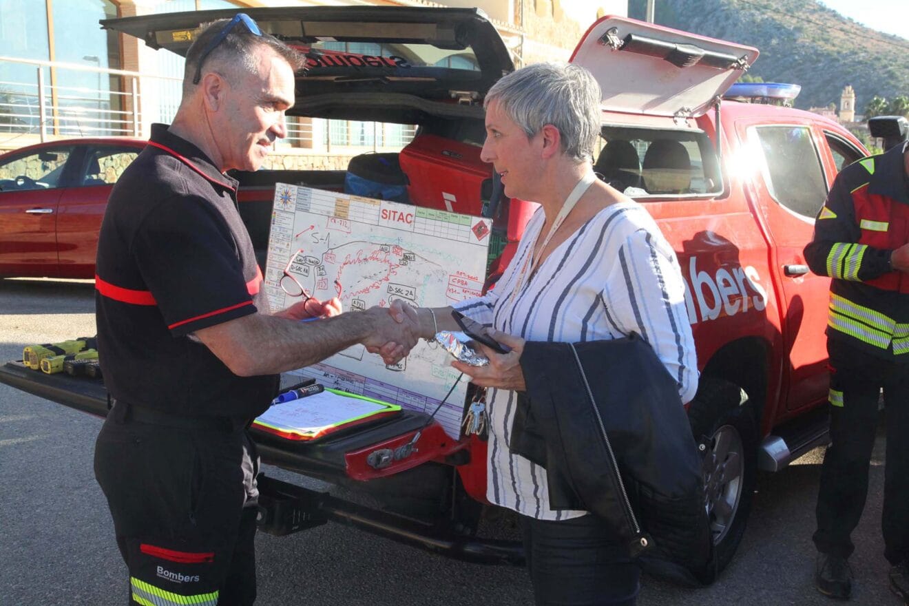 Estefania Rovira, alcaldesa del Ràfol d'Almúnia, en el PMA