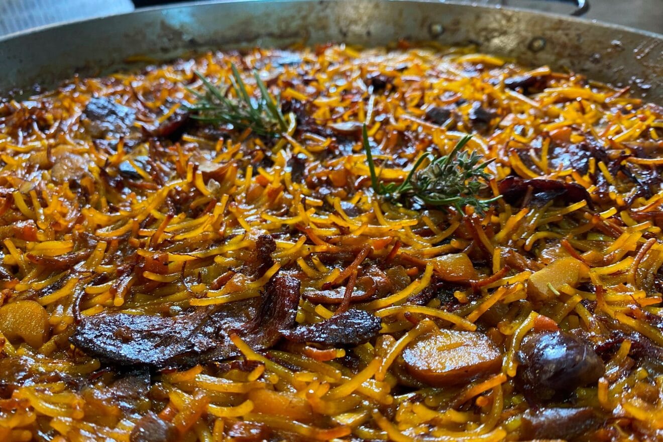 Fideuà de pato del Restaurant Rafel de Pego