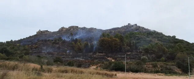 Extinguido el incendio que se originó este viernes en Ràfol d'Almúnia 1 Imagen: Incendio Ràfol d'Almúnia | Foto Ajuntament de Pego