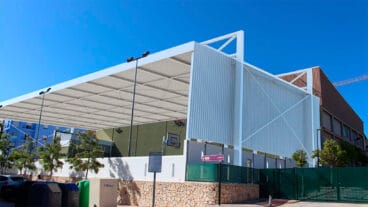 iniciadas las obras de la cubierta en la pista de fronton de teulada