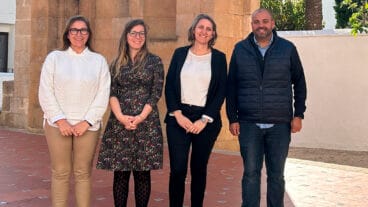 las lider expert del proyecto urbact junto al concejal de proyectos europeos de benissa jorge ivars