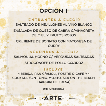 Menú de empresa 1 2023 de Arte Restobar