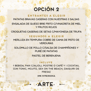 Menú de empresa 2 2023 de Arte Restoba