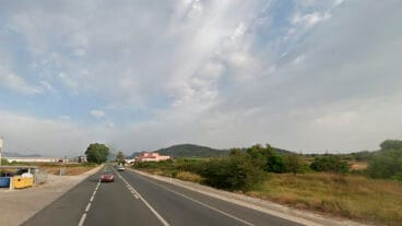 N-332 entre Pedreguer y Gata de Gorgos