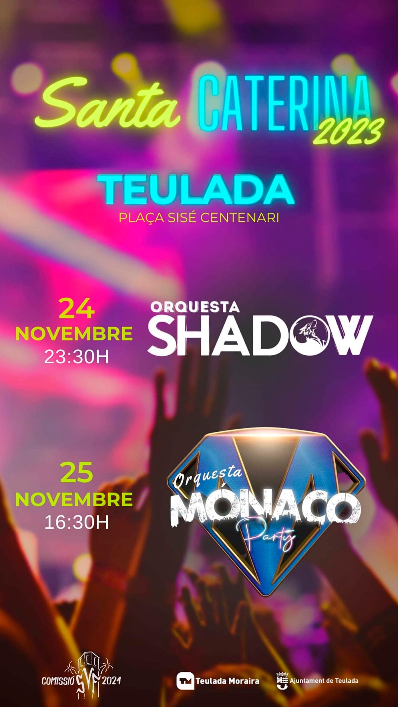 Orquestas de las fiestas de Santa Caterina de Teulada Moraira 2023