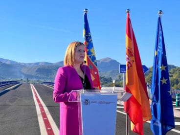 Pilar Bernabé, delegada del Gobierno en la Comunitat Valenciana, en la inauguración