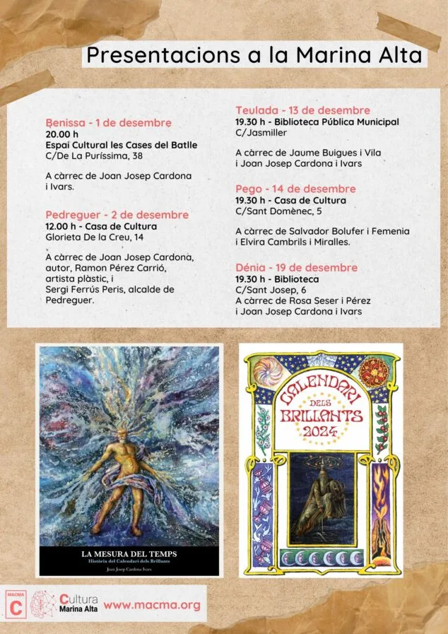 Imagen: Presentaciones en la Marina Alta del Calendari dels Brillants 2024