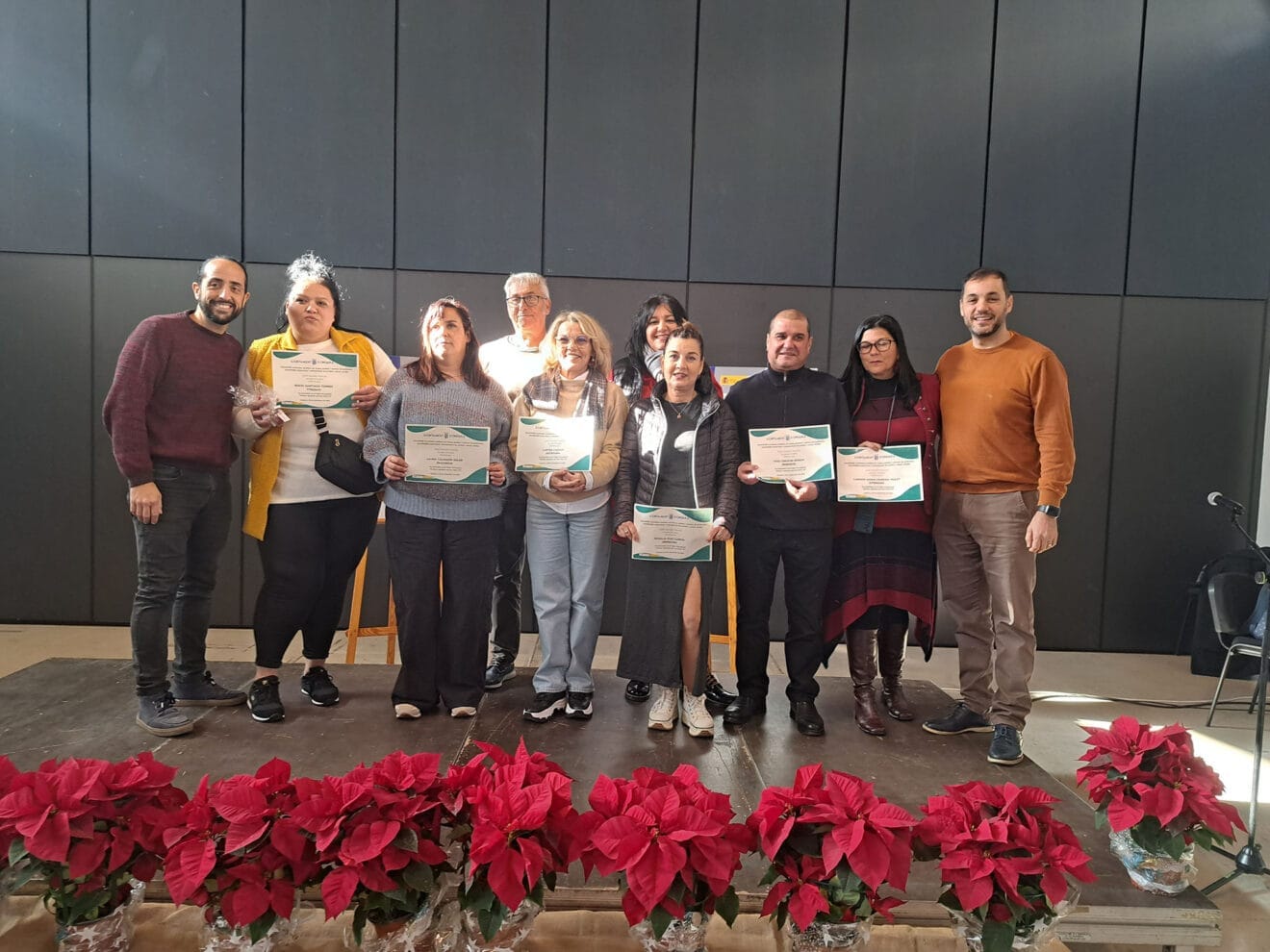 Alumnas del taller de atención sociosanitaria a personas dependientes en Ondara