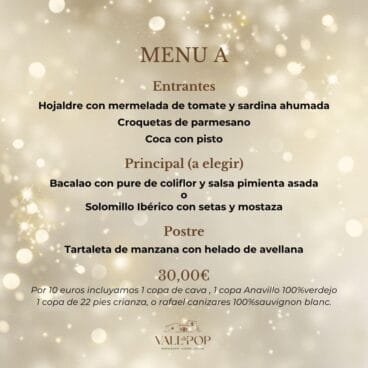 Brinda por los retos del próximo año con este menú en Vall de Pop