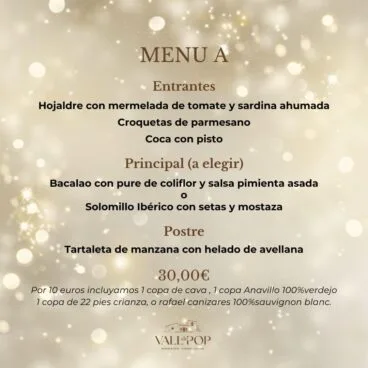 Brinda por los retos del próximo año con este menú en Vall de Pop