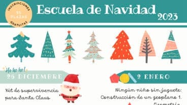 cartel de la escuela de navidad 2023 de teulada moraira