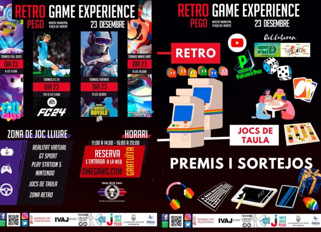 Imagen: Carteles del Retro Game Experience de Pego 2023