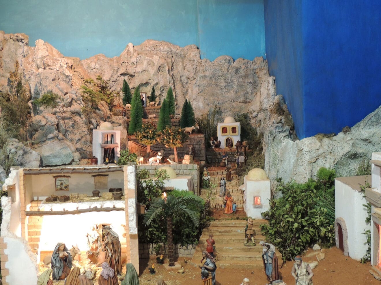 Detalles del belén en El Verger