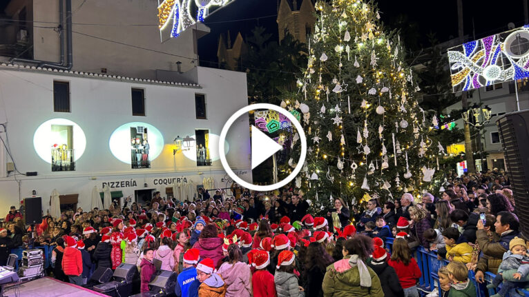 Encendido de luces de Navidad en Benissa (vídeo)