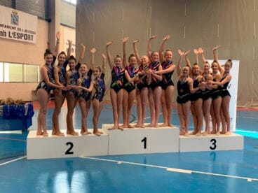 Equipo infantil del Club Gimnasia Calpe en Alcora