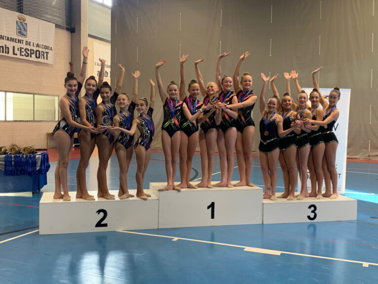 Equipo infantil del Club Gimnasia Calpe en Alcora