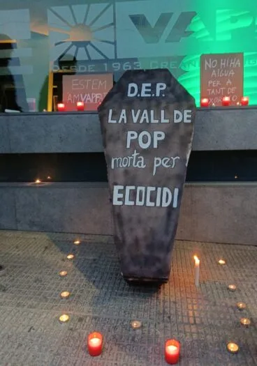 Manifestación en Llíber en contra de la construcción de xhales
