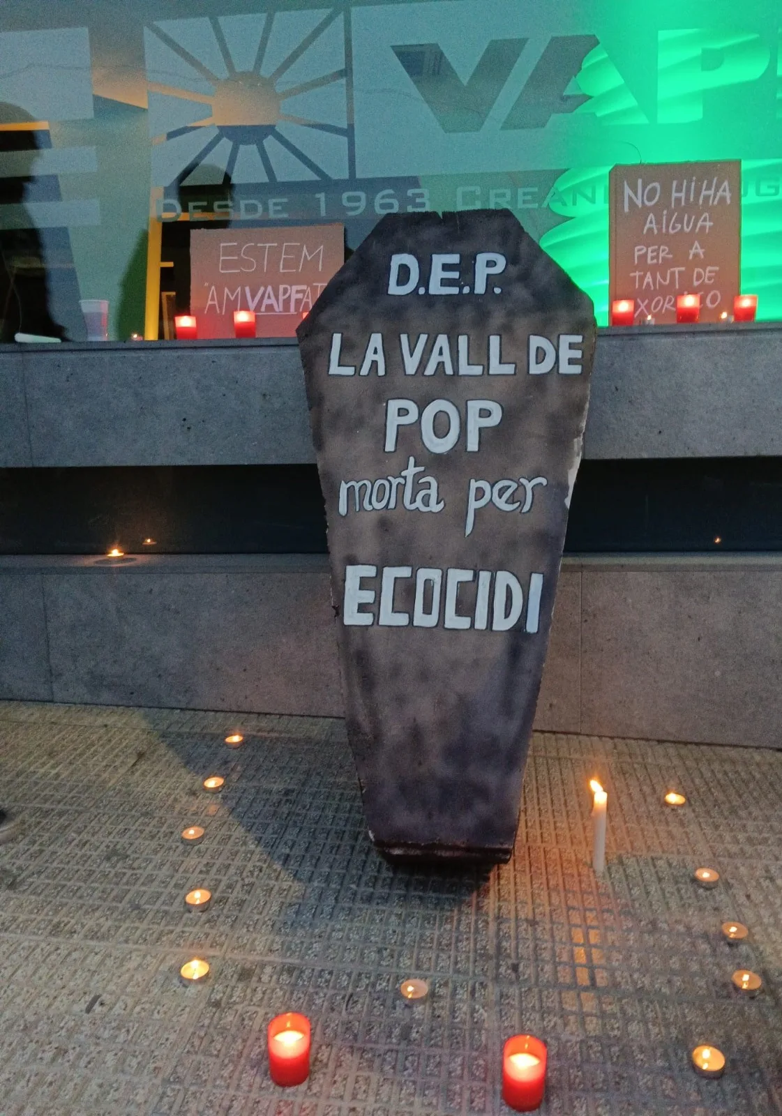Manifestación en Llíber en contra de la construcción de xhales