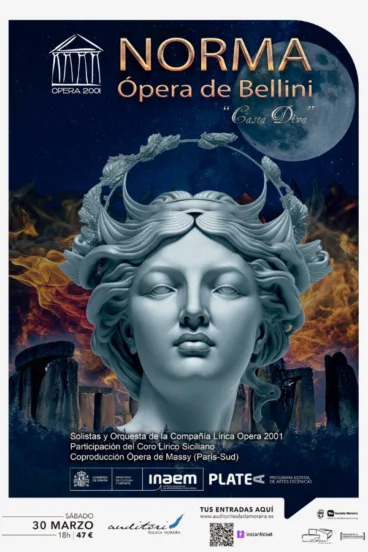 Norma, Ópera de Bellini llega a Auditori Teulada Moraira