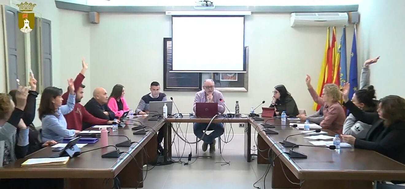 Pleno de noviembre de 2023 en Pedreguer