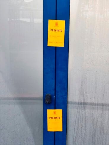 Precinto en la piscina municipal de Calp