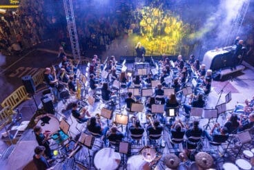 Uno de los conciertos de banda y DJ de Pere Vicalet desde dentro