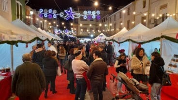 Visitantes del Mercat de Nadal del Verger