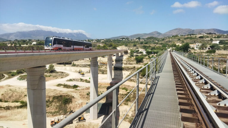 Apertura del viaducto del Quisi de Benissa para el TRAM Dénia-Benidorm (archivo)