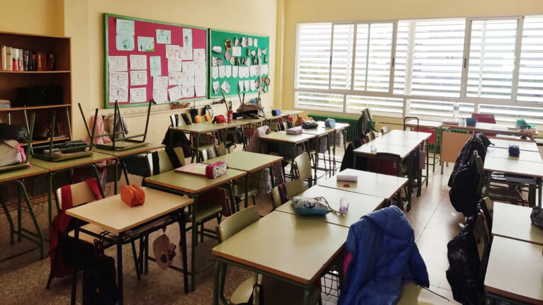 Aula del colegio Mediterrània de Xàbia