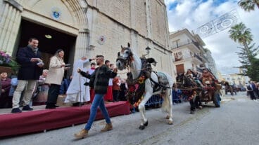 carruaje en la bendicion de animales por sant antoni de benissa este 2024