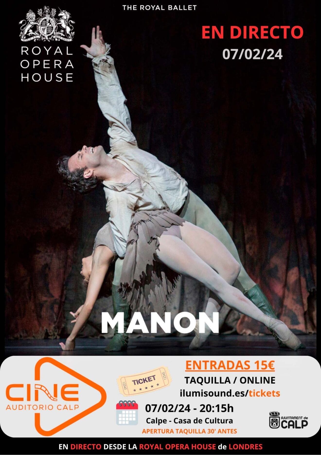 Cartel de la ópera Manon
