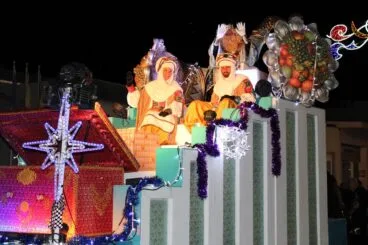Carroza en la Cabalgata de Reyes Magos de Ondara 2024