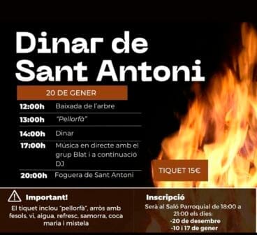 Comida de Sant Antoni 2024 en Ondara