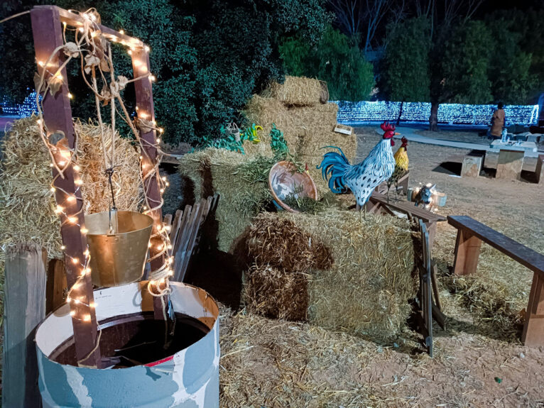 Decoración del Campamento de los Reyes Magos de Beniarbeig