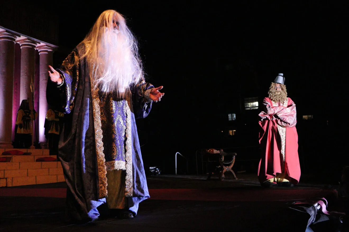 Escena del escribano del Misteri de Reis de Gata