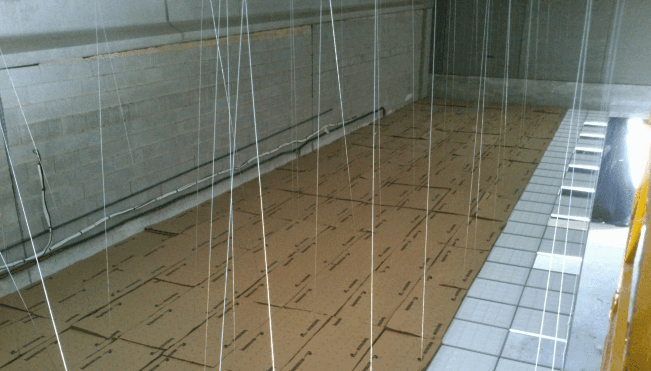 Falso techo con aislado acústico y térmico