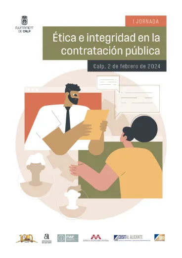 Cartel de la jornada sobre contratación pública de Calp