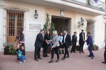 Llegada de la Consellera de Justicia e Interior, Elisa Núñez, al Ayuntamiento de Ondara
