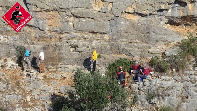 Imagen: Lugar de la caída en la zona de escalada de Murla