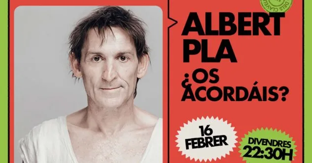 portada del concierto de alber pla en ondara