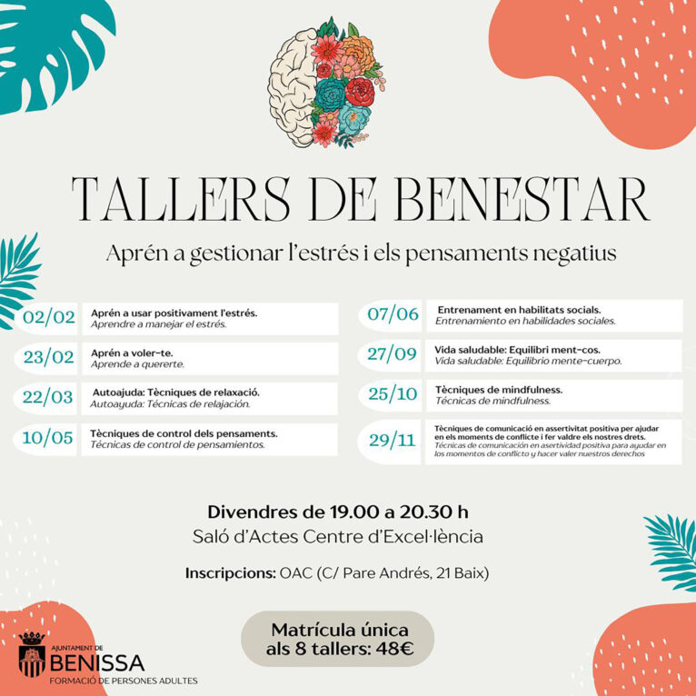 Programa talleres de bienestar