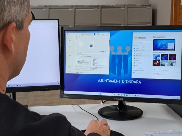 Imagen: Sistema informático del Ajuntament d'Ondara en valencià