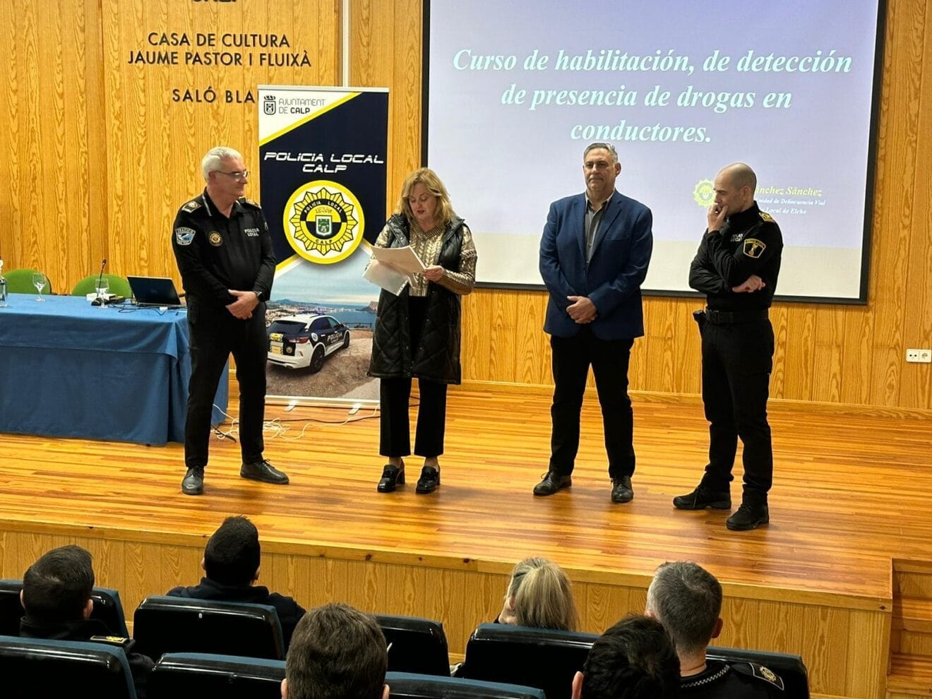 Inauguración de las jornadas de formación de la Policía Local de Calp