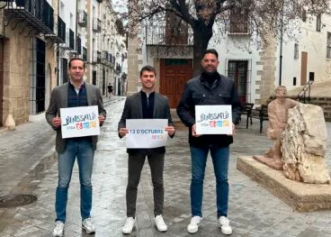 Arturo Poquet, Adrián Cabrera y Ximo Crespo en la presentación del Benissatló 2024