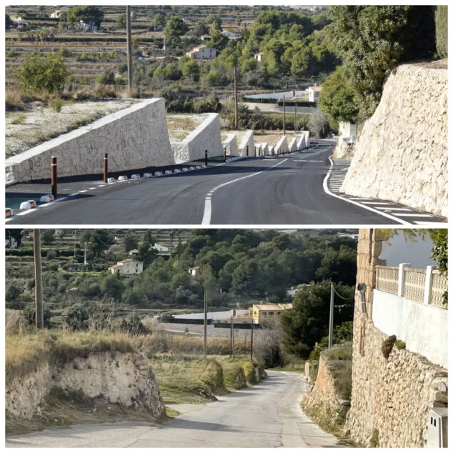 El calvario de los vecinos de un camino de Teulada Moraira al salir de casa cada día: accidentes, atropellos y temor 4 Imagen: Camí de l'Abiar de Benitatxell recientemente ampliado