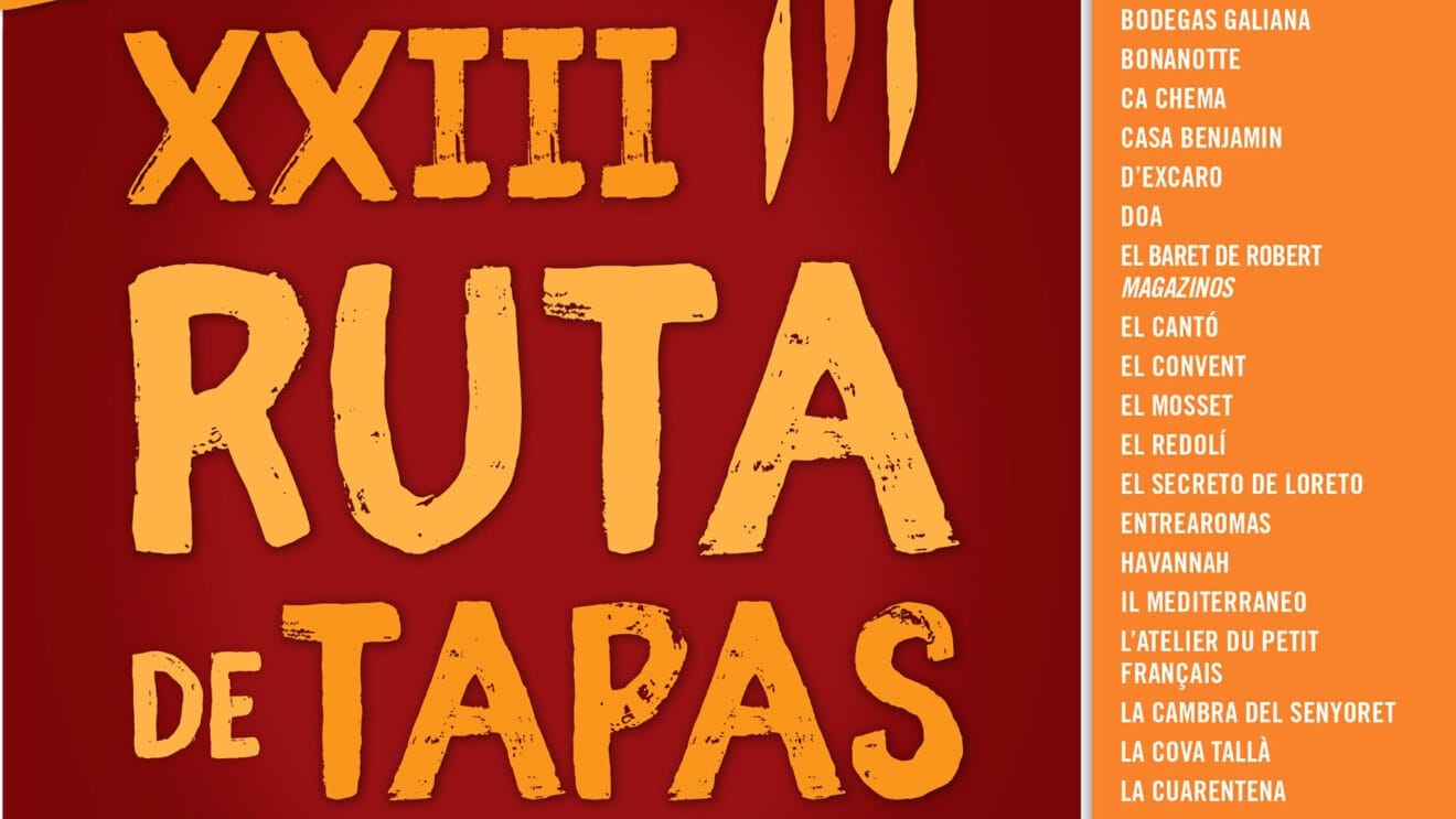 Cartel de la 23 º Edición de la Ruta de la Tapa de Dénia destacada