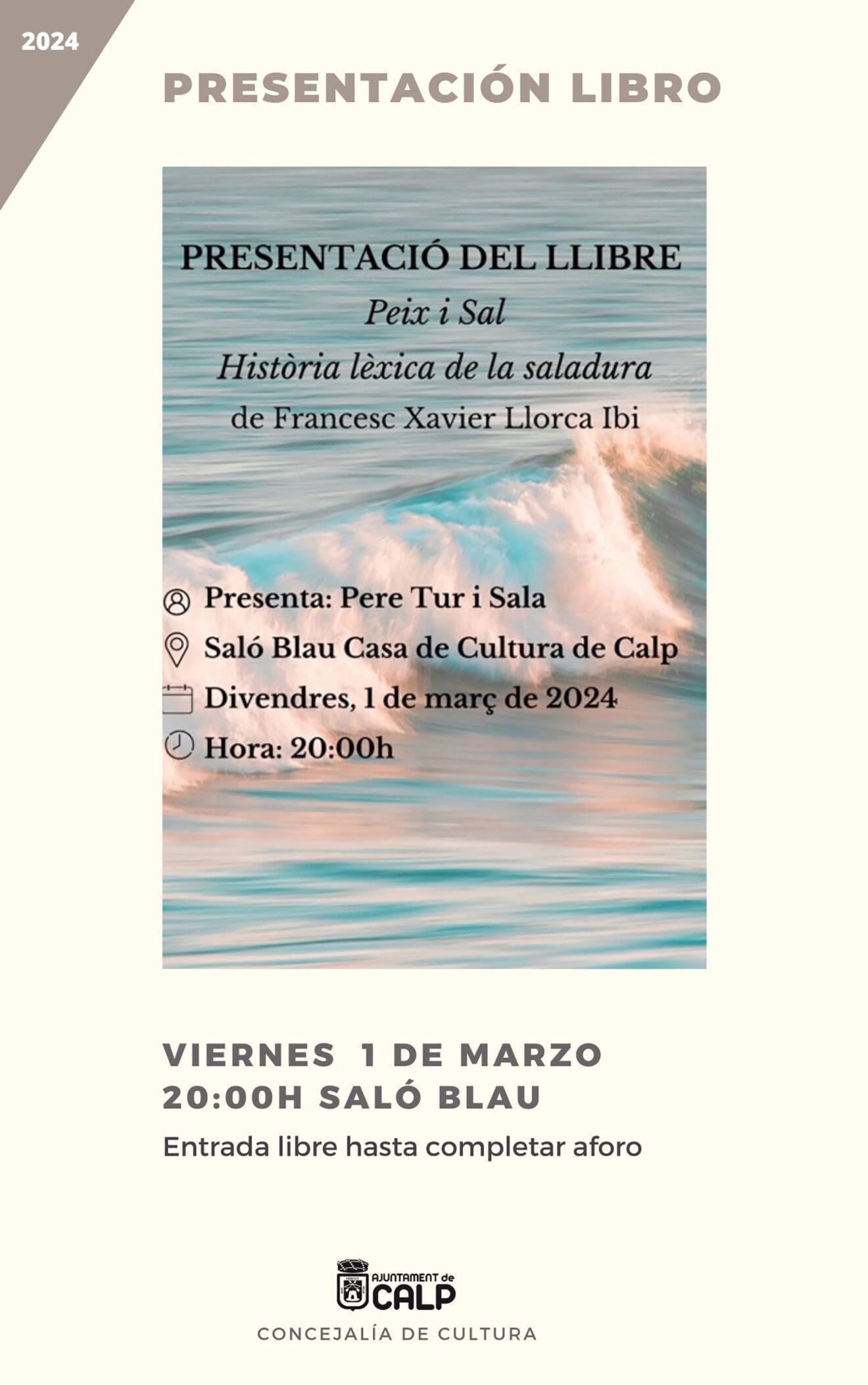 Cartel de la presentación de Peix i Sal