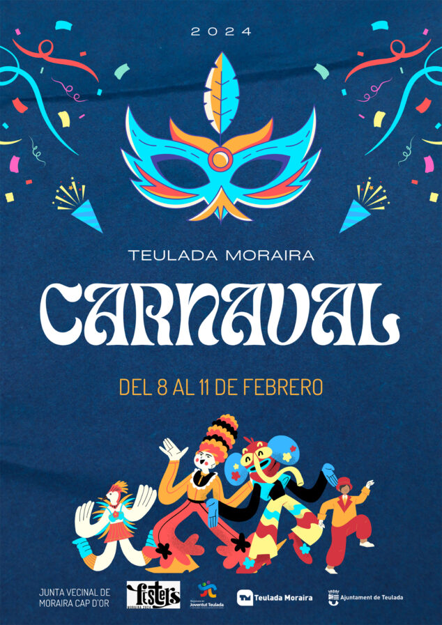Imagen: Cartel del Carnaval de Teulada Moraira 2024
